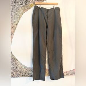 REI Nylon rain camping pants 36x34 khaki green